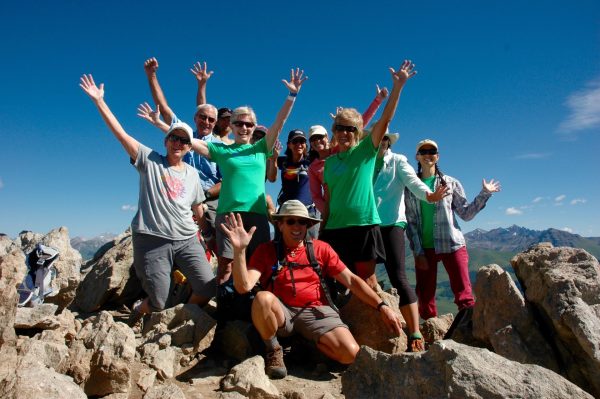 Living Journeys, group on peak of Mount Crested Butte