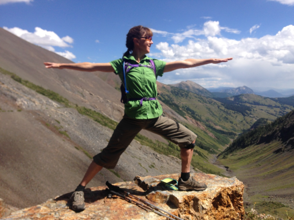 Living Journeys, Emily Rothman doing yoga